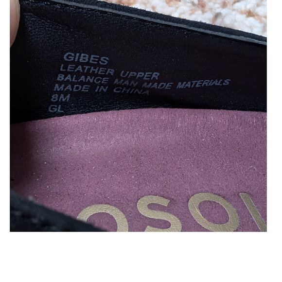 AEROSOLES GIBES Black Suede, tasseled Loafer/Women's Dress Shoes/pumps; size 8 - Picture 4 of 13